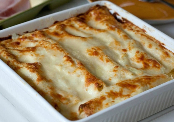 Cannelloni aux poireaux et fromage